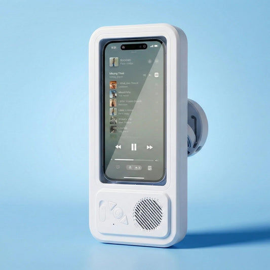 Aquatel™ – Regardez, écoutez et protégez votre téléphone sous la douche